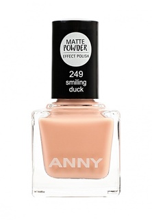 Лак для ногтей Anny тон 249 с эффектом матовой пудры, яркий сладко-розовый нюд