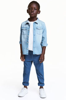 Твиловые брюки Regular fit H&M