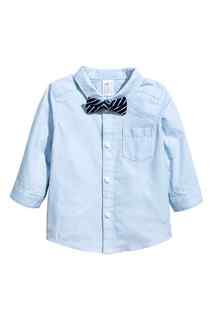 Хлопковая рубашка с бабочкой H&M