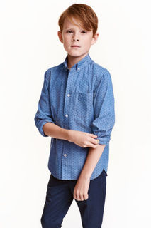 Хлопковая рубашка H&M