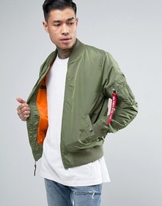 Зеленый бомбер узкого кроя Alpha Industries MA1-TT - Зеленый