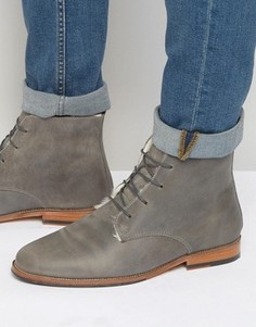 Ботинки на меховой подкладке со шнуровкой Bobbies LExplorateur - Серый
