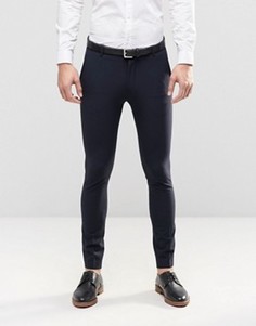 Супероблегающие стретчевые брюки Selected Homme - Синий