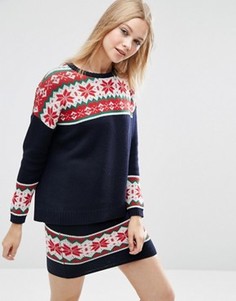 Новогодний джемпер с узором Фэйр-Айл ASOS - Мульти