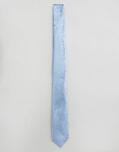 Галстук с цветочным принтом Burton Menswear - Синий