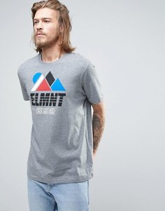 Серая футболка с логотипом Element Angles - Серый