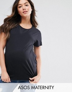 Футболка для беременных с круглым вырезом ASOS Maternity - Черный