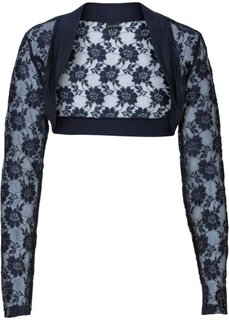 Кружевная куртка-болеро (темно-синий) Bonprix