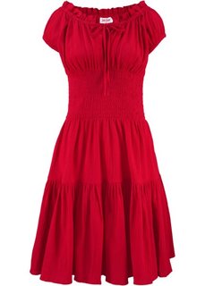 Платье в стиле пейзан (красный) Bonprix