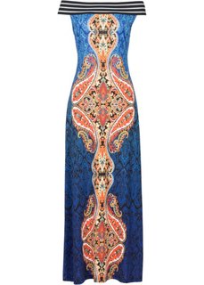 Макси-платье (синий с рисунком) Bonprix