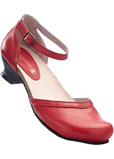 Кожаные туфли (красный) Bonprix