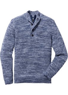 Пуловер Regular Fit (индиго с узором) Bonprix