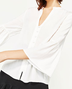 Блуза с воланами Zara