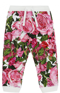 Спортивные брюки с манжетами и принтом Dolce &amp; Gabbana