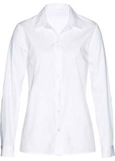 Блузка с кружевной отделкой (белый) Bonprix