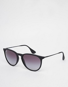 Ray-Ban Erika Keyhole Sunglasses In Black RB4171 622/8G - Черный