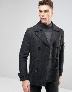 Шерстяное пальто Diesel W-Samico DB - Серый