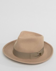 Мягкая фетровая шляпа Brixton Swindle - Серый
