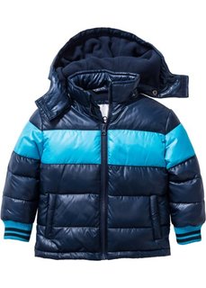 Куртка на ватной подкладке, Размеры  80/86-128/134 (темно-синий/светло-бирюзовый) Bonprix