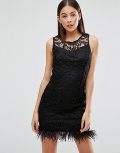Облегающее платье в стиле кроше AX Paris - Черный