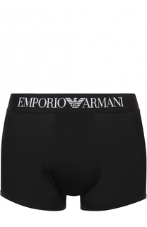 Хлопковые боксеры с широкой резинкой Emporio Armani