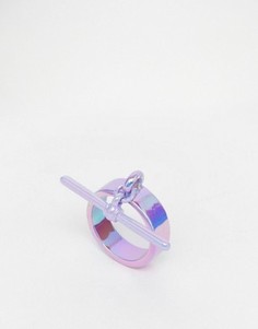 Кольцо с Т-образным дизайном Me & Zena - Фиолетовый