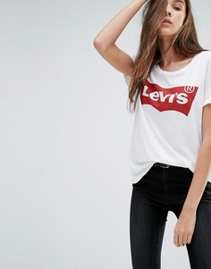 Купить женскую футболку с лого Levis (Левис) в интернет-магазине | Snik.co