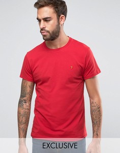 Эксклюзивная футболка слим с логотипом F Farah - Красный