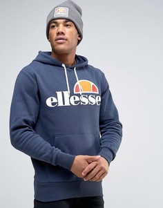 Худи с классическим логотипом Ellesse - Темно-синий