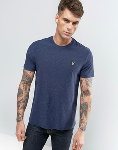 Темно-синяя футболка классического кроя с логотипом Lyle & Scott - Темно-синий