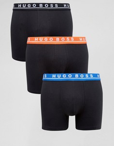 Набор из 3 удлиненных боксеров-брифов BOSS Black By Hugo Boss - Черный