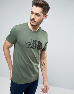 Зеленая футболка с большим логотипом The North Face - Зеленый