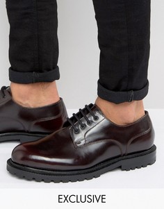 Кожаные туфли дерби Hudson London эксклюзивно для ASOS - Красный