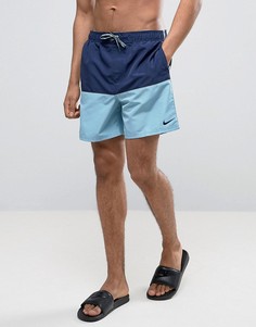 Синие шорты для плавания в стиле колор блок Nike NESS7427 440 - Синий