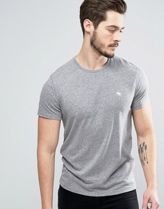 Серая обтягивающая футболка Abercrombie & Fitch Core - Серый