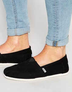 Классические парусиновые эспадрильи TOMS - Черный