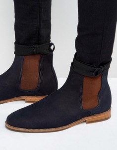 Замшевые ботинки челси Bobbies LHorloger - Темно-синий