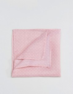 Фактурный платок для пиджака в горошек ASOS - Розовый
