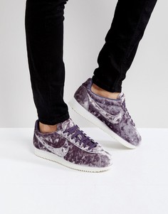 Сиреневые кроссовки Nike Velvet Cortez - Фиолетовый