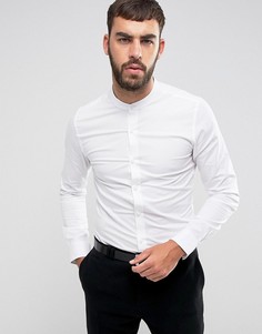 Рубашка суперузкого кроя с воротником на пуговицах Only & Sons - Белый
