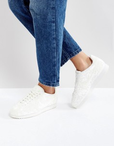 Белые кроссовки Nike Velvet Cortez - Белый