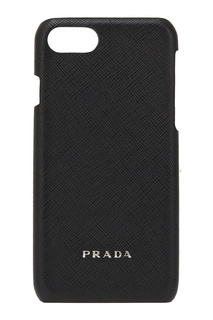 Чехол из кожи черного цвета для IPhone 7 Prada