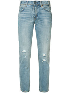 укороченные джинсы с потертой отделкой Levi's Levis