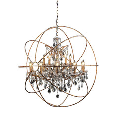 Люстра iron orb chandelier (gramercy) золотой 110 см.