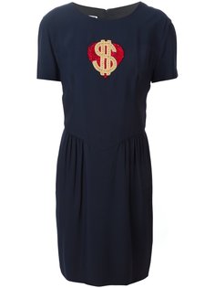 приталенное платье Heart Dollar Moschino Vintage