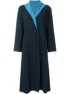 пальто с контрастными лацканами Issey Miyake Vintage