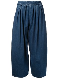 широкие плиссированные джинсы  Maison Mihara Yasuhiro