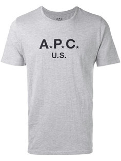 футболка с логотипом A.P.C.