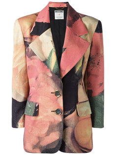 пиджак с цветочным принтом Moschino Vintage
