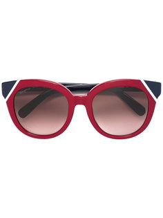 солнцезащитные очки с оправой "кошачий глаз" Salvatore Ferragamo